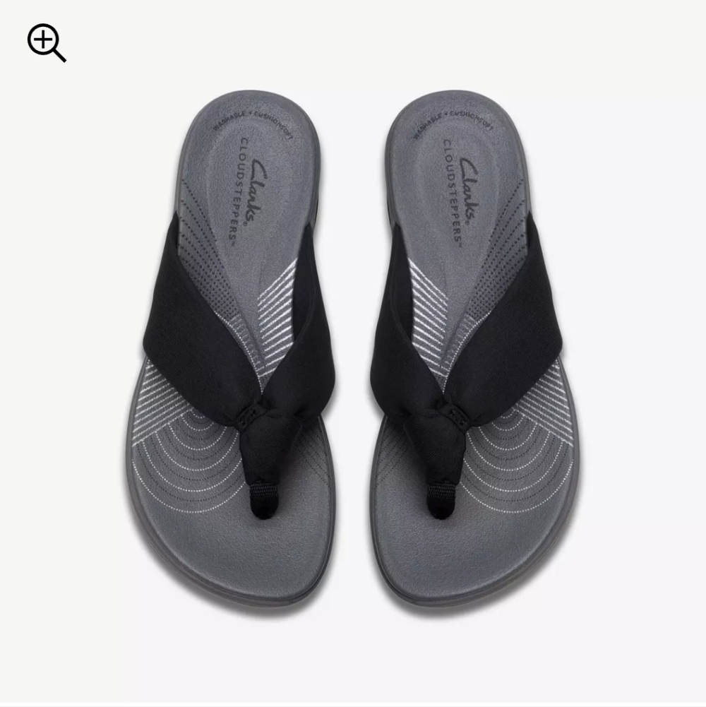 Clarks Cloudsteppers Flip-Flops Size 8.5 Wide D